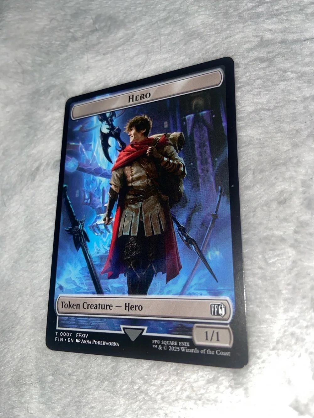 Hero Token Creature card (#T 0002) Magic the Gathering Final Fantasy